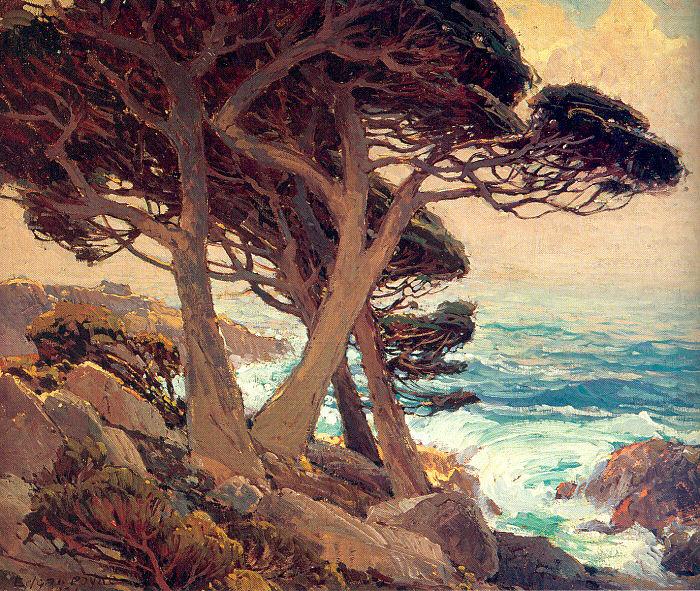 Payne, Edgar Alwin Sentinels of the Coast, Monterey oil painting picture